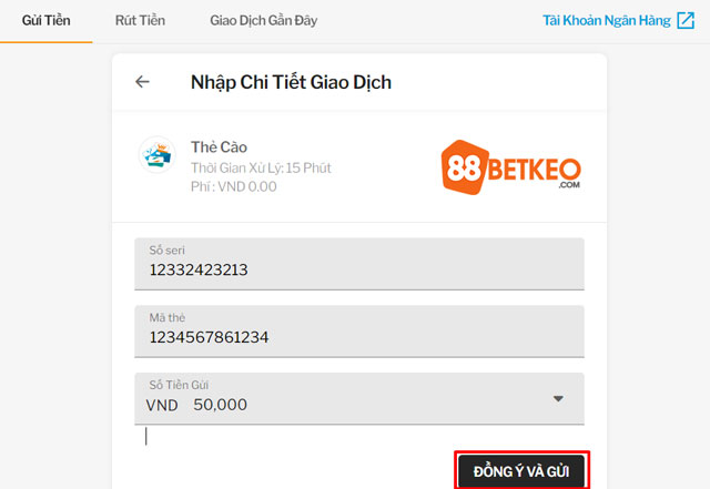 Nạp tiền 188BET: Hướng dẫn chi tiết, nhanh chóng và an toàn 2026 4 Nạp tiền nhanh chóng và thuận tiện thông qua thẻ cào