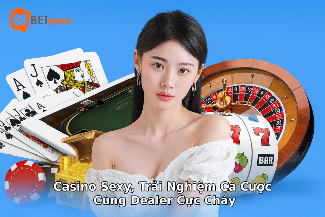 Khám phá Casino Sexy 188BET Trải nghiệm sảnh Casino Sexy trực tuyến với các Dealer nóng bỏng tại nhà cái 188BET