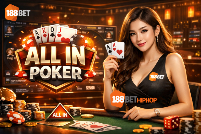 Chiến thuật All In Poker 188BET Chiến thuật All In Poker hiệu quả tại sảnh bài nhà cái 188BET năm 2026