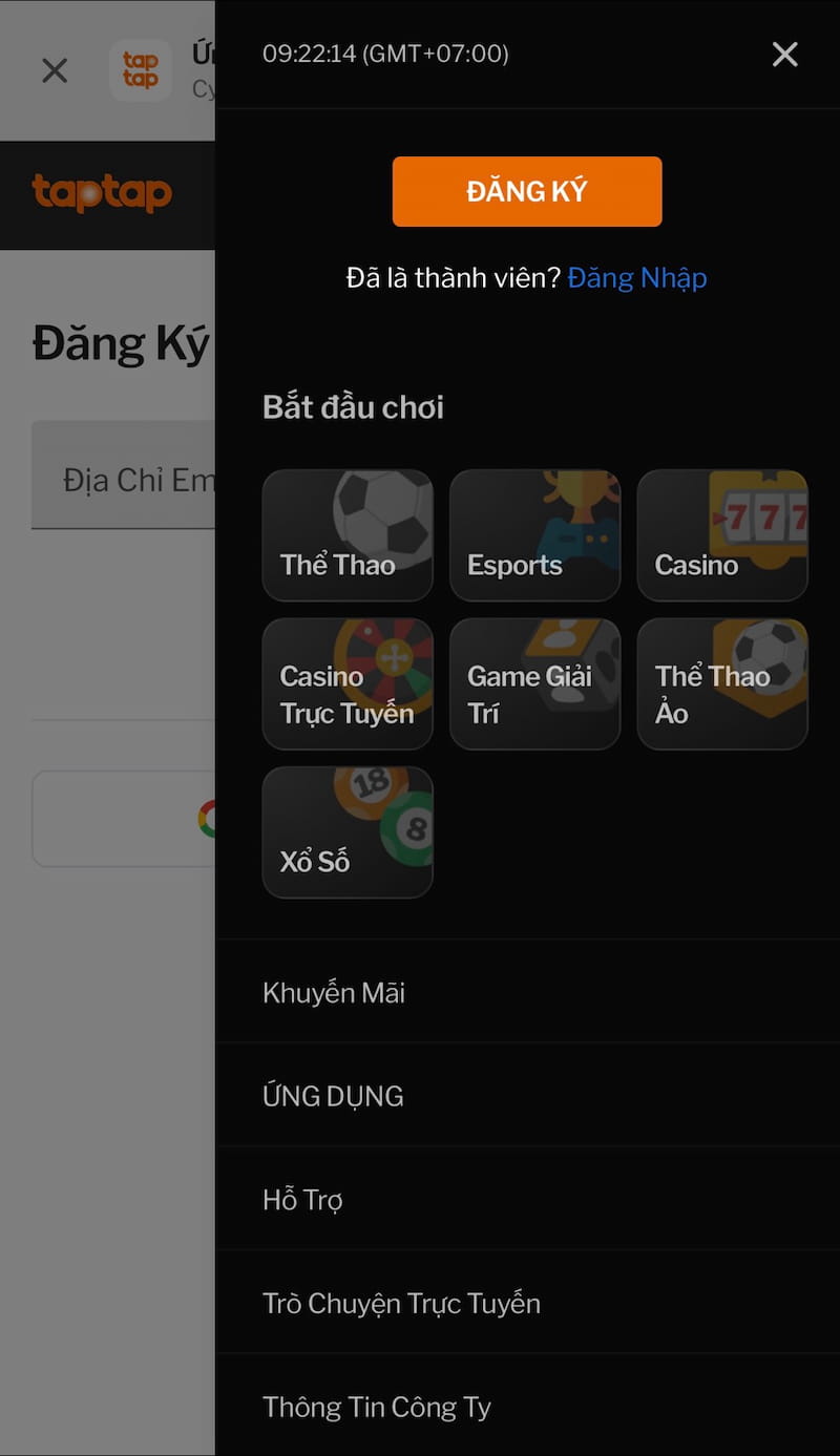 Đăng Ký 188BET – Nhận 100K Miễn Phí Tại 188BET HIPHOP 4 Giao diện đăng ký tài khoản 188bet trên điện thoại