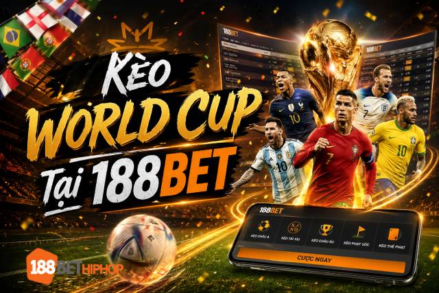 Kèo World Cup Tại 188BET: Tại Sao Tỷ Lệ Thưởng Luôn Dẫn Đầu Thị Trường? 2 Săn kèo World Cup tại 188BET với hỗ trợ 24/7 của 188BET Hiphop